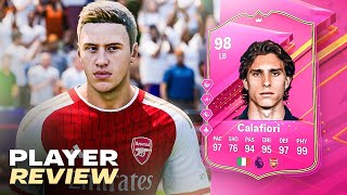 BETTER THAN MALDINI 😲 98 FUTTIES CALAFIORI PLAYER REVIEW FC 24 ULTIMATE TEAM [upl. by Etteve]