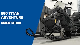 2025 650 Titan Adventure  Orientation  Polaris Snowmobiles [upl. by Arodoeht552]