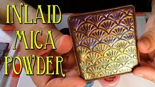 Polymer Clay Tutorial  Inlaid Mica Powder [upl. by Enrichetta261]