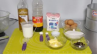 Receta queque de frutos secos para pastel doble alto [upl. by Kasey]