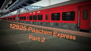 Thrilling Journey Aboard the Paschim Express  Part 2  Indian Train Simulator  MSTS Open Rails [upl. by Nilya]