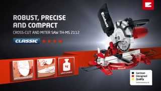 Einhell 1400W Mitre Saw with 210mm carbide tipped pro blade TH MS 2112 [upl. by Etnaid861]