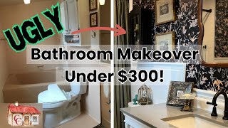 BUDGET Bathroom Makeover Essential DIY Strategies for a Vintage Style Refresh [upl. by Chaing19]