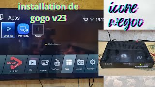 ICONE WEGOO TELECHARGEMENT ET INSTALLATION DE GOGO V23 [upl. by Tillio]