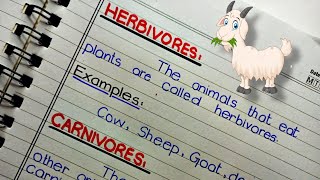 Herbivores Carnivores Omnivores  Definition of Herbivores Carnivores and Omnivores with Examples [upl. by Wilhelmina175]