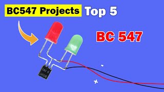 Top 5 Electronic Projects Using BC547 Transistor Electronics mini projects [upl. by Eladnar]