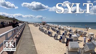 Promenade in Westerland Sylt Sommer 2023 🇩🇪 4K ultra HD virtual walking Deutschland [upl. by Ashmead]