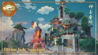 Liyue Main House 🐉⚜️ Divine Jade Sanctum  Serenitea Pot  Genshin Impact  原神 [upl. by Obara]