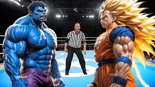 BLUE HULK VS GOKU  EPIC BATTLE [upl. by Alvira]