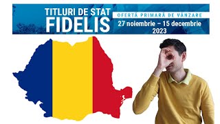 BREAKING NEWS Ministerul Finanţelor lansează o nouă emisiune de titluri de stat Fidelis [upl. by Tristis]