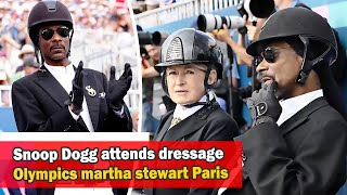 Olympics Paris 2024 Snoop Dogg leaves fans in stitches as he dons bizarre equestrian outfit to [upl. by Setarcos79]