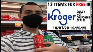 13 ITEMS FOR FREE AT KROGER  CRAZY HOT COUPONING DEALS  100720102020 [upl. by Cinelli]