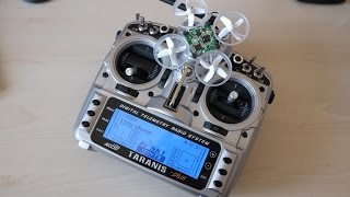 Tiny Whoop  how to bind Inductrix to Taranis with OrangeRX module [upl. by Brinna759]