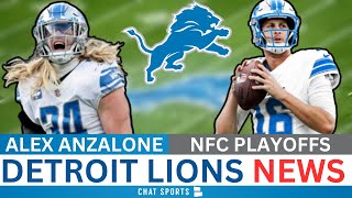 Detroit Lions News Alex Anzalone Out 68 Weeks Lions FAVORITES Over Colts  Super Bowl Odds [upl. by Ileek389]