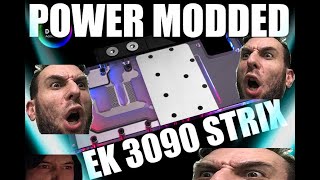 RTX 3090 STRIX EK WATERBLOCK  POWER MOD GUIDE [upl. by Aleahpar]