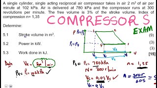 Power Machines N5 COMPRESSORS EXAM mathszoneafricanmotives [upl. by Tartan]