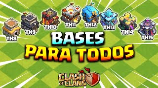 NUEVAS BASES  LINK para TODOS Ayuntamiento Th7 Th8 Th9 Th10 Th11 Th12 Th13 Th14 Th15 CLASH OF CLANS [upl. by Navlys]