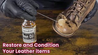 Breathe Life into Your Leather Items with Simple Methods  Dyanshine Boot Oil [upl. by Akenet]