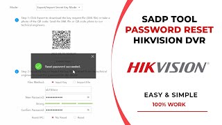 SADP Tool Hikvision Password Reset [upl. by Pallas]