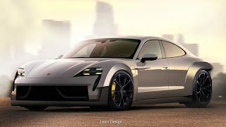 Porsche Taycan Wide Body Virtual Tuning Photoshop Modified [upl. by Zachery]