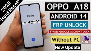 Oppo A18 Hard Reset amp Frp Bypass [upl. by Miuqaoj314]