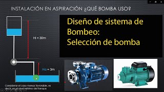 Clase completa de Selección y cálculo de bombas hidráulicas domiciliarias NPSH Disponible cálculo [upl. by Curcio507]