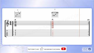 Key of C  C to F  Whole Notes [upl. by Odlawso]