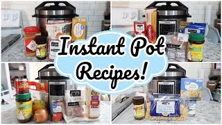 4 DUMP amp GO INSTANT POT RECIPES EASY PRESSURE COOKER DINNER IDEAS [upl. by Tristam542]