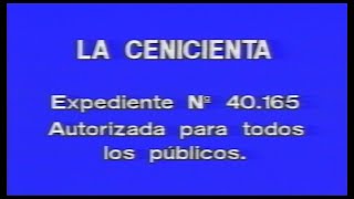 LA CENICIENTA 1950  Inicio VHS España [upl. by Noreh]