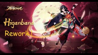 Higanbana Rework Gameplay  Onmyoji Arena [upl. by Eednus]