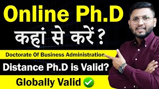 Online amp Distance Phd  Phd Admission 2024  DBA  Doctorate Of Business Administration Online Phd [upl. by Essilem]