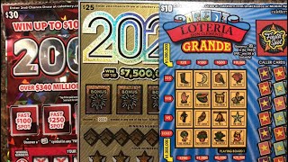 WIN🍀🍀200X 2025 and Lotteria🤑🤑CA lottery Scratchers🍀🍀🤑🤑 [upl. by Whallon190]