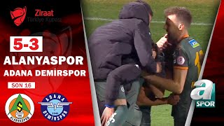 Alanyaspor 1 5  3 1 Adana Demirspor MAÇ ÖZETİ Ziraat Türkiye Kupası Son 16 Turu  10022022 [upl. by Teador]