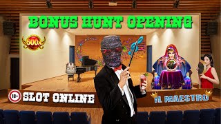 BONUS HUNT OPENING con Il MAESTRO 👑 Alle Slot Online 2  𝐈𝐋 𝐂𝐎𝐁𝐑𝐀 𝐓𝐈𝐏𝐒𝐓𝐄𝐑 TV 📺 [upl. by Neiman]