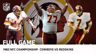 Cowboys vs Redskins 1982 NFC Championship  NFL Full Game [upl. by Purdum538]