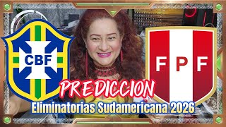 Brasil Vs Perú eliminatorias Sudamericana FIFA mundial 2026 pronosticos predicciones [upl. by Ecille]