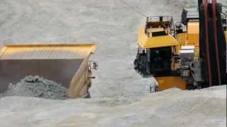 loading truck Bingham Canyon Copper Mine [upl. by Ettenawtna]