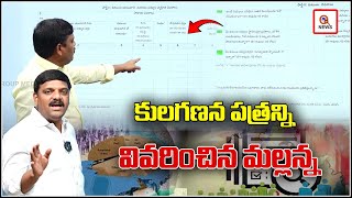 Mallanna Explains the Caste Census Document  QnewsHD [upl. by Marcella]