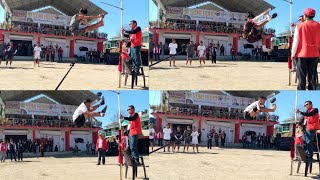 8 feet Spear kick Challenge between our Sumi Youth in the name of Ahuna Fests  Akibo Achumi Vlog [upl. by Reseda]