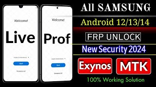 Samsung Frp Bypass 2024  Android 121314  New Security 2024  Factory Reset Protection Bypass [upl. by Ioyal]