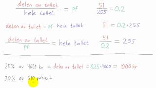 Matematikk 1P  044  Prosentregning [upl. by Noe]