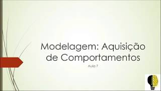 Modelagem  Aula 7 [upl. by Enaitsirk]