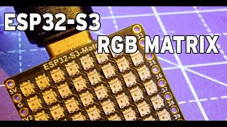 Tiny ESP32 S3 8x8 RGB Matrix dev board by Waveshare first looks [upl. by Niltak]