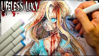 quotLifeless Lucyquot STORY Creepypasta  Drawing Scary Stories [upl. by Pressman]