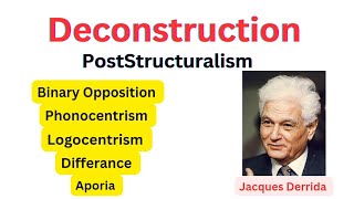 Deconstruction  Poststructuralism  theory Explained in Urdu amp Hindi [upl. by Refinne]