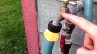 Fertilize your lawn using existing underground sprinklers and a cheap venturi siphon [upl. by Manly]