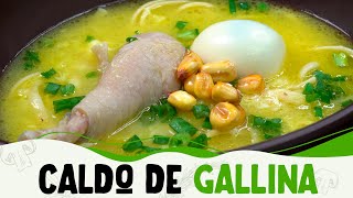 Cómo preparar CALDO DE GALLINA  Receta peruana  Delicioso y rápido [upl. by Tamah]