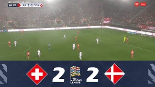 SvizzeraDanimarca 22  UEFA Nations League 202425  Highlights della Partita [upl. by Obadias]