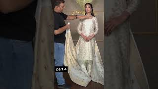 How To drape saree as Hyderabadi Dupatta I Shoaib Khan I Different way of draping Saree [upl. by Parthenia517]