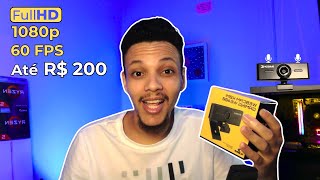 Melhor Webcam CustoBenefício KBM GAMING WE400  Unboxing e Review Completo [upl. by Mcclenaghan]